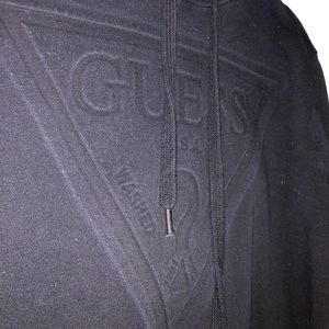 Men’s XS Guess hoodie- black on black